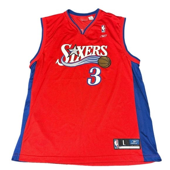 Reebok Other - SIXERS 76ers Allen Iverson #3 Jersey Size L Large